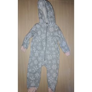 Hudson baby fleece snowflake jumpsuit 2t